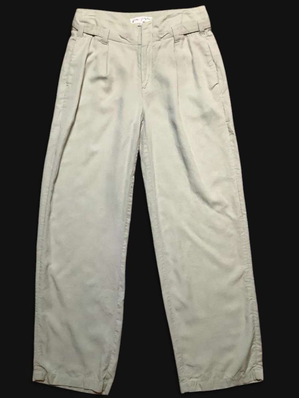 Free People Women’s Pleated Chinos in Light Sage - Size 2